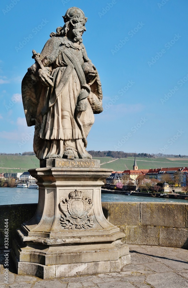 Kaiser Karl der Große, Brückenfigur, Würzburg