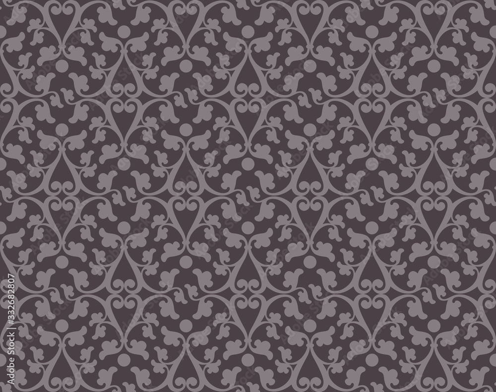 Vector seamless bright classic baroque pattern. Vector seamless bright classic baroque pattern.