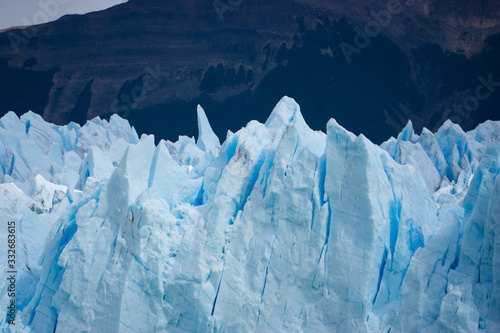 Landscape of the Perito Moreno glacier in Patagonia, South America