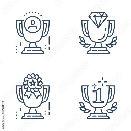 Winner cup, excellence award, employee of the month, job incentive program, work motivation