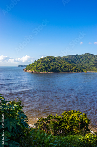 Vista da Ilha Porchat em São Vicente SP  photo