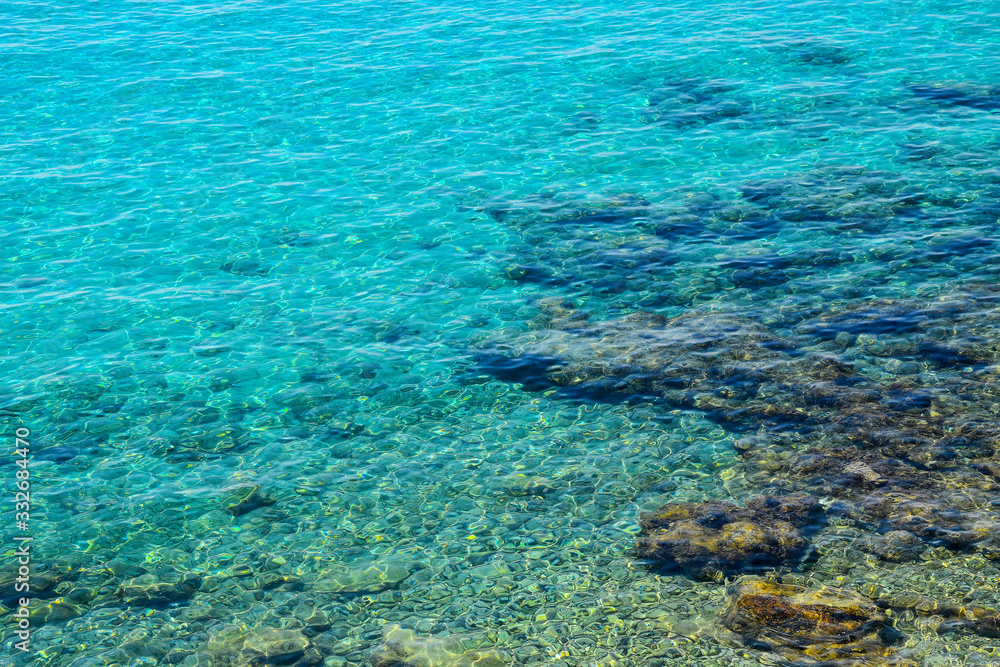 Crystal clear water on the Croatian Island