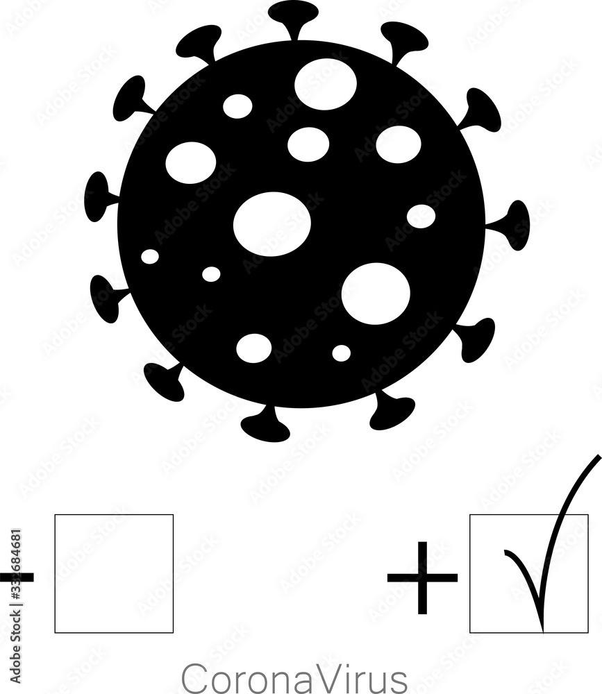Coronavirus COVID19 test vector illustration Coronavirus COVID19 test vector illustration