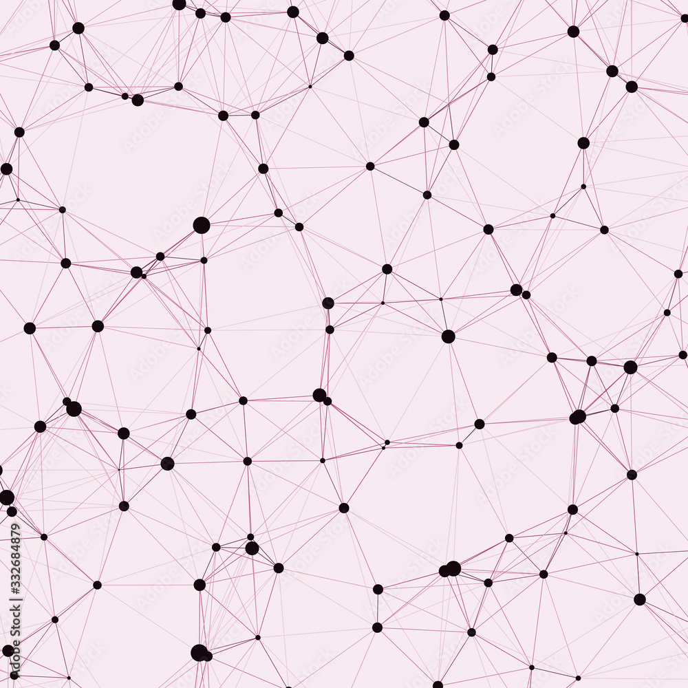 Network Mesh Computation Art background illustration