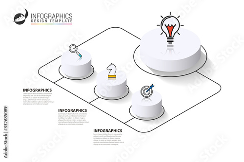 Infographic design template. Creative concept with 3 steps