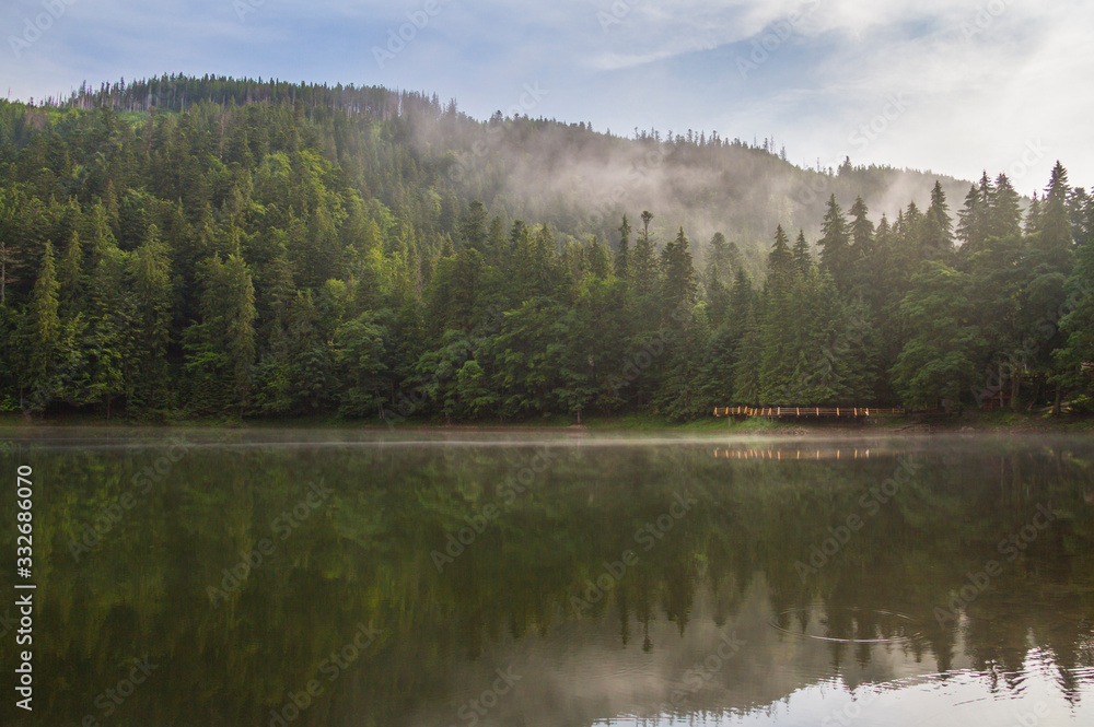 Synevyr mountain lake, Ukraine Synevyr mountain lake, Ukraine