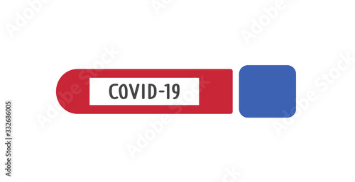 Covid-19 Blood Test - Coronavirus Test - Isolated Vector