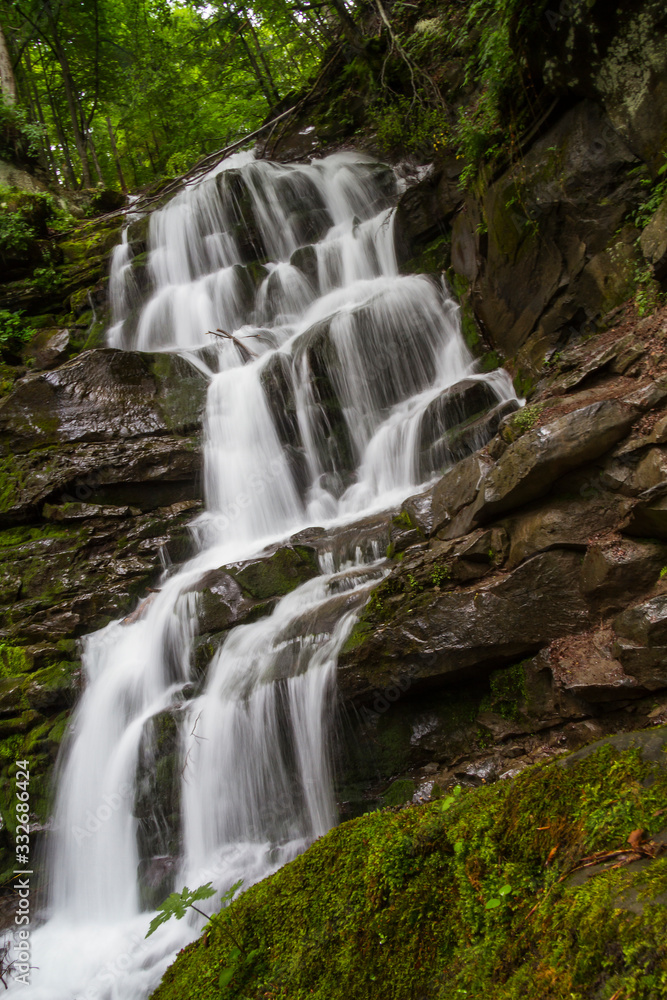 Beautiful waterfall Shypit in Western Ukraine, Europe