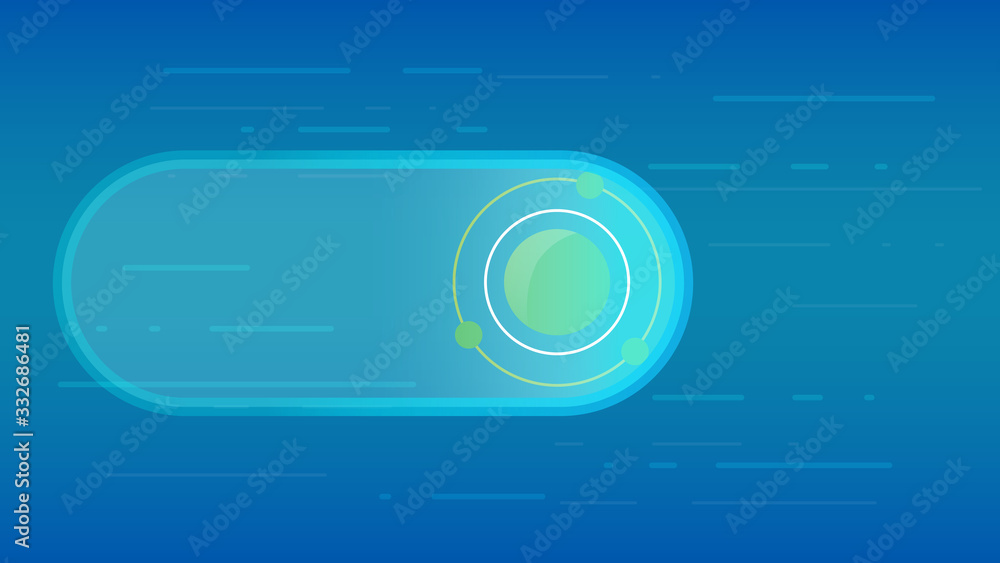 Obraz premium Abstract atom, molecule model vector illustration vector