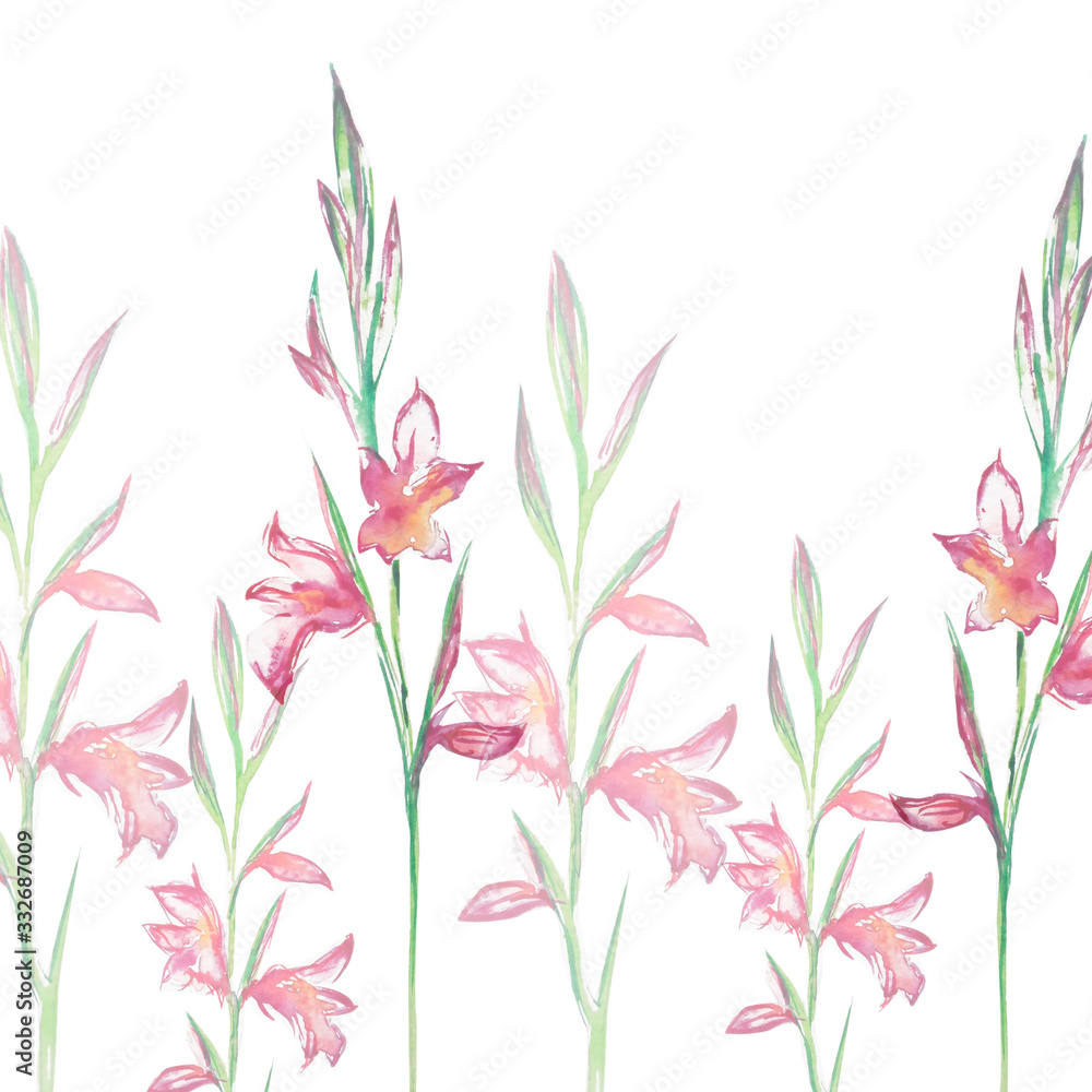 Beautiful, flower, watercolor, art, illustration Beautiful, flower, watercolor, art, illustration