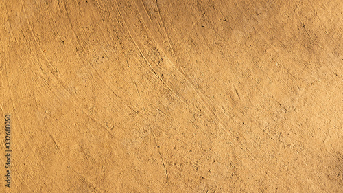 Closeup shot of a mud wall texture