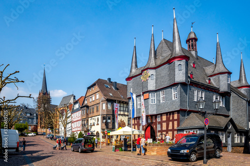 Historisches Rathaus, Frankenberg, Eder, Hessen, Deutschland 