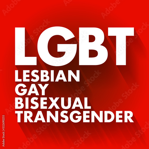 LGBT - lesbian, gay, bisexual, transgender acronym, concept background