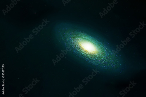 Galaxy in deep space. Elements of this image furnished by NASA were.