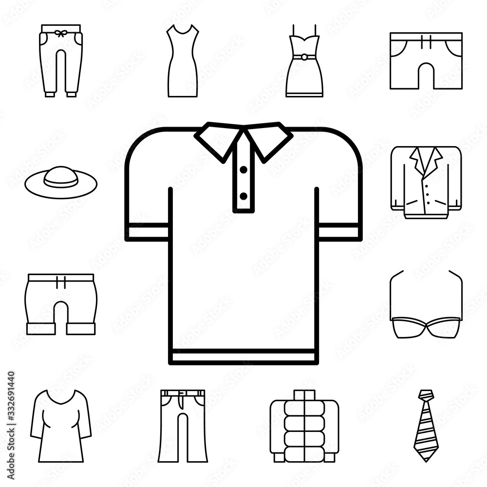 Polo shirt icon. Detailed set of clothes icons. Premium quality graphic design. One of the collection icons for websites, web design, mobile app