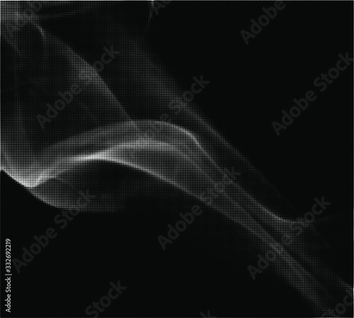 Abstract white smoke texture on black background