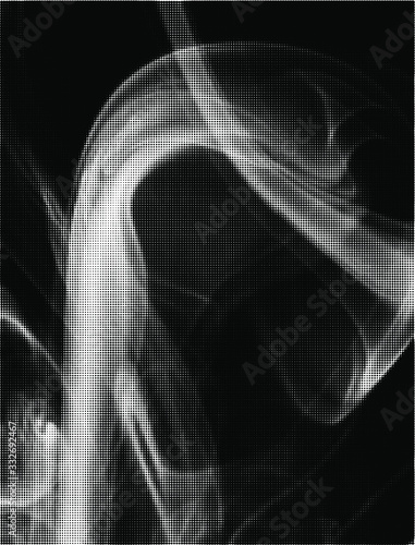 Abstract white smoke texture on black background