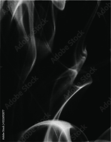 Abstract white smoke texture on black background