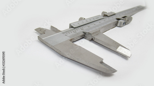 Isolated vernier caliper in white background picture with high details,Easy to use for any work