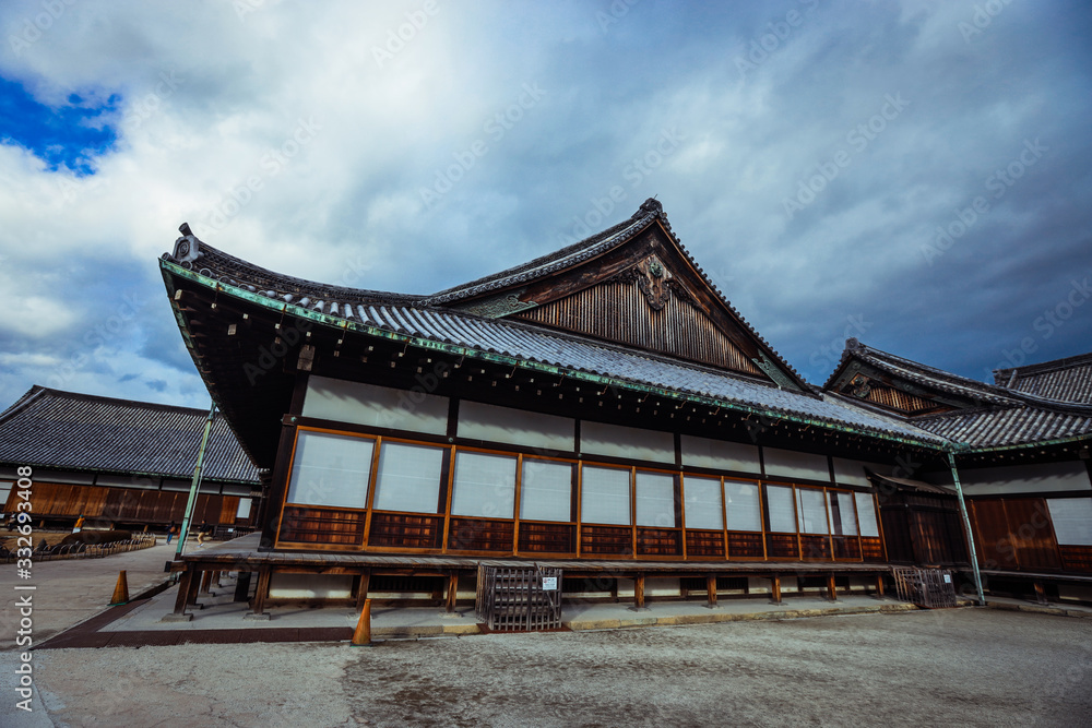 Nice View to the Japanese styled building in the Nijo Castle, Japan Nice View to the Japanese styled building in the Nijo Castle, Japan