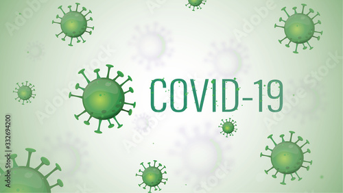 Corona Virus 2020, wuhan Virus desease 3D vector Background