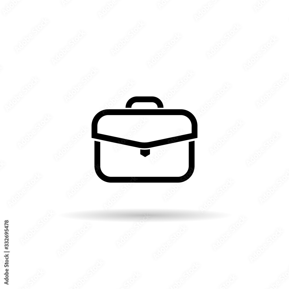 work bag icon. vector business concept line design. vector symbol work bag icon. vector business concept line design. vector symbol