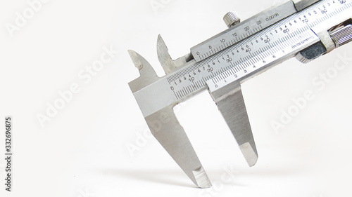 Isolated vernier caliper in white background picture with high details,Easy to use for any work photo