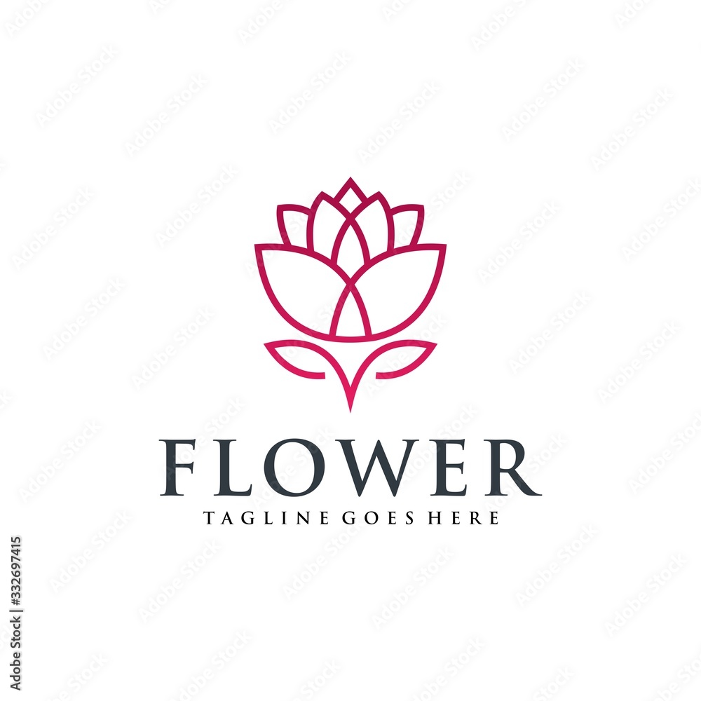 Lotus Logo and Icon Vector Template