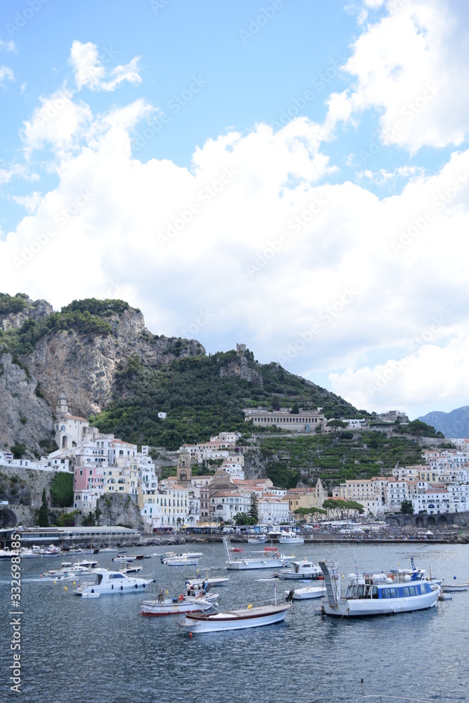 Obraz premium Positano beautiful view in Amalfi coast Italy Europe 