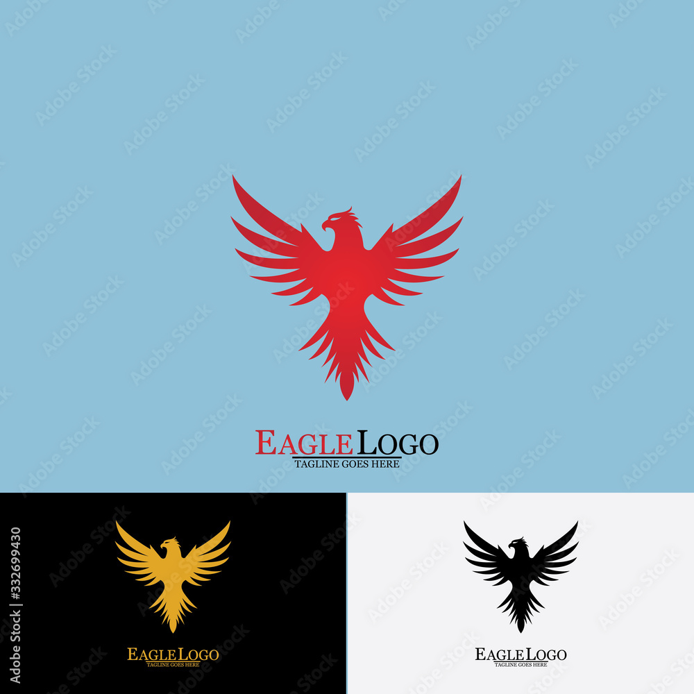 Falcon Eagle Bird Logo Template Vector Icon Falcon Eagle Bird Logo Template Vector Icon