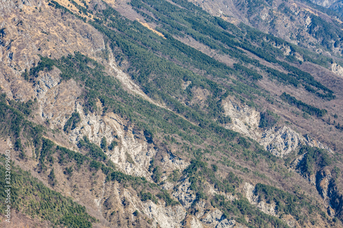 Mountain range. Close up view. Monte Quarnan, Italian Alps, near Gemona, Friuli Venezia Giulia, Italy © ILLYA