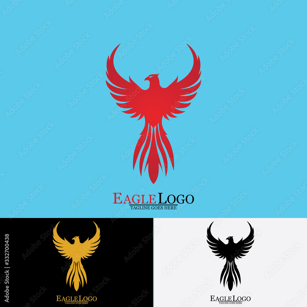Falcon Eagle Bird Logo Template Vector Icon Falcon Eagle Bird Logo Template Vector Icon