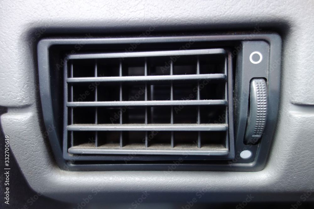 Air conditioner in old car, manual adjustment Air conditioner in old car, manual adjustment
