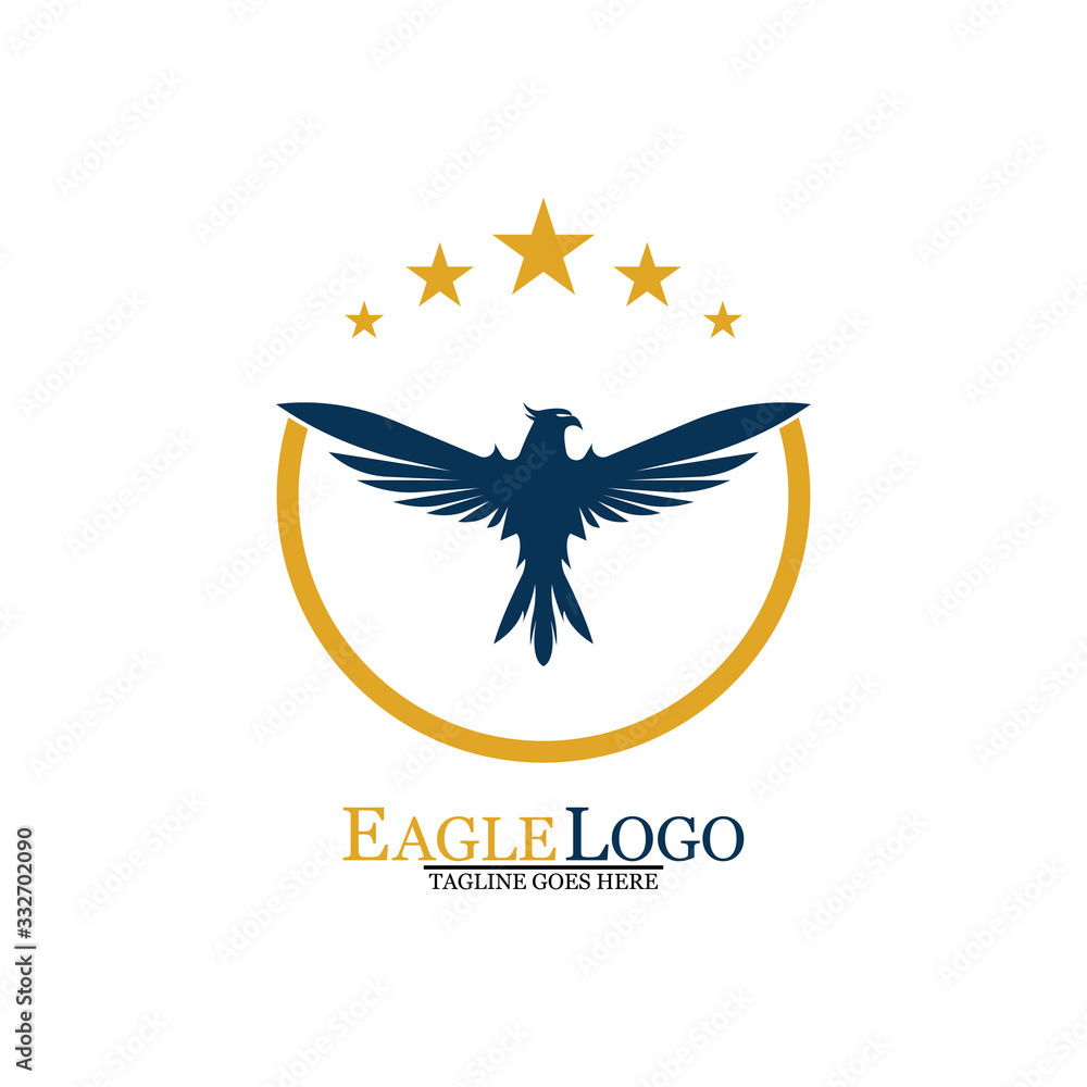 Falcon Eagle Bird Logo Template Vector Icon Falcon Eagle Bird Logo Template Vector Icon