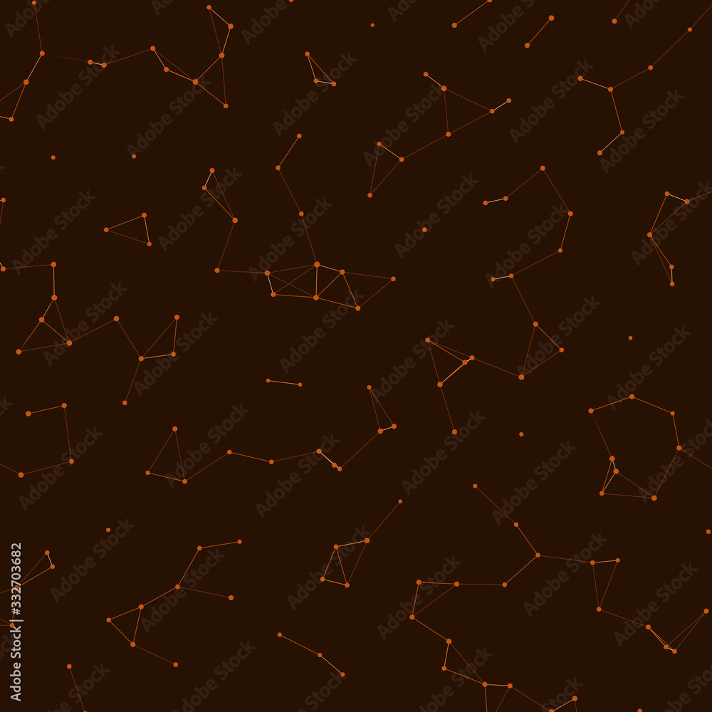 Fototapeta premium Network Mesh Procedural Art background illustration