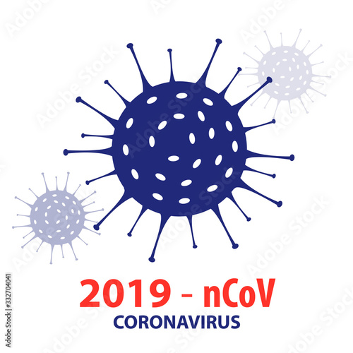 Coronavirus 2019-nCoV icon. Coronavirus Bacteria. Coronavirus Concepts - stock vector.