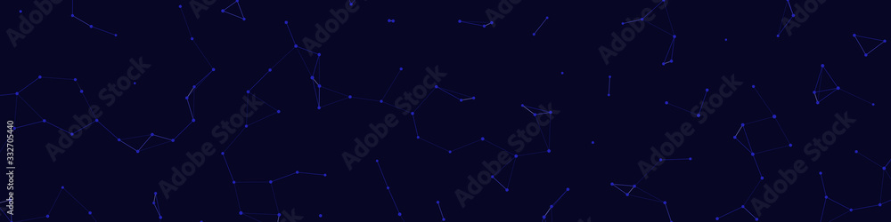 Fototapeta premium Network Mesh Procedural Art background illustration