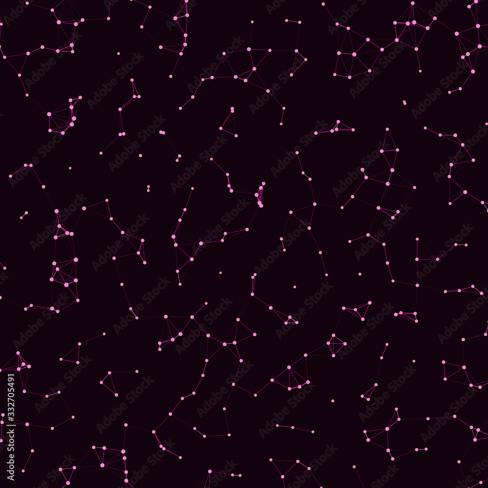 Fototapeta premium Network Mesh Procedural Art background illustration