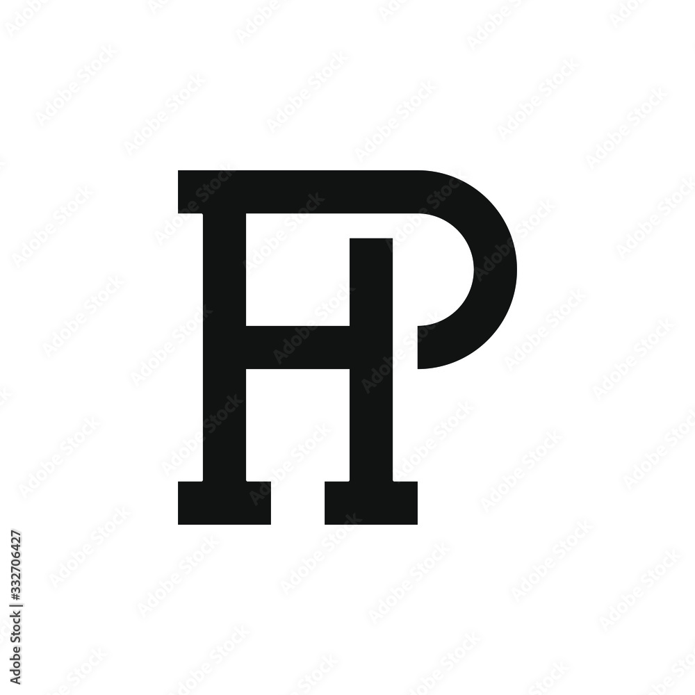 initial hp logo design vector illustration with monogram and abstract initial hp logo design vector illustration with monogram and abstract