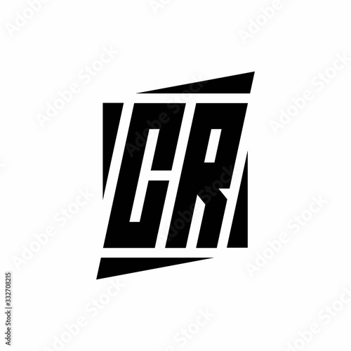 CR Logo monogram with modern style concept design template