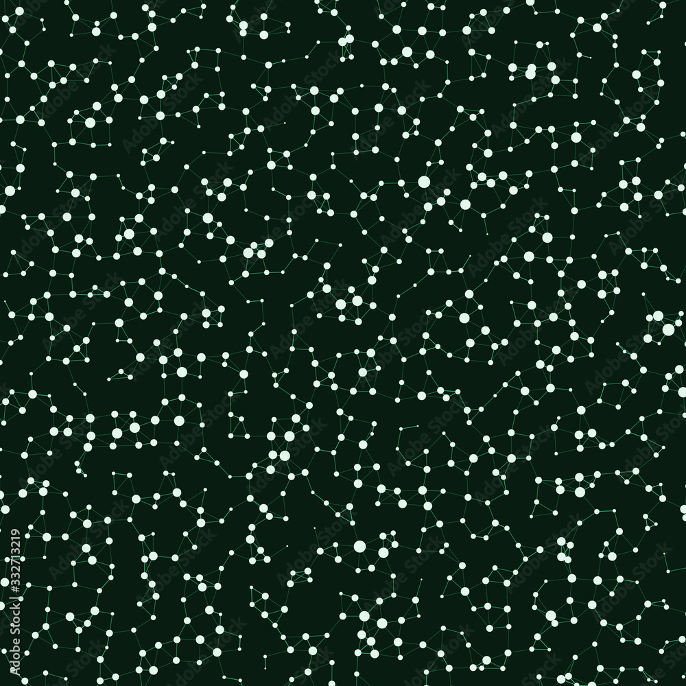 Network Mesh Procedural Art background illustration