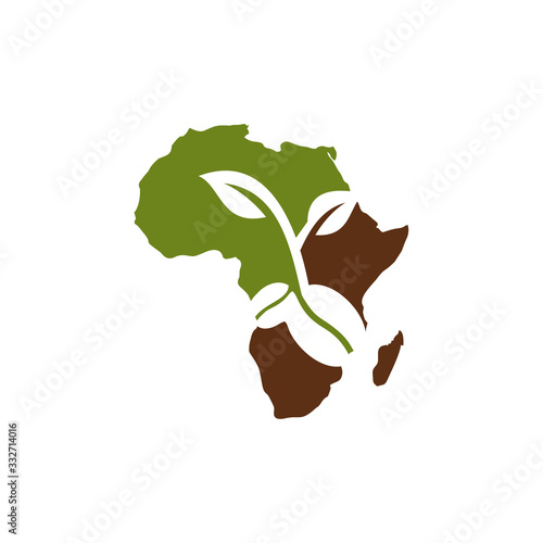 Africa Coffee Vector Graphic Logo Design