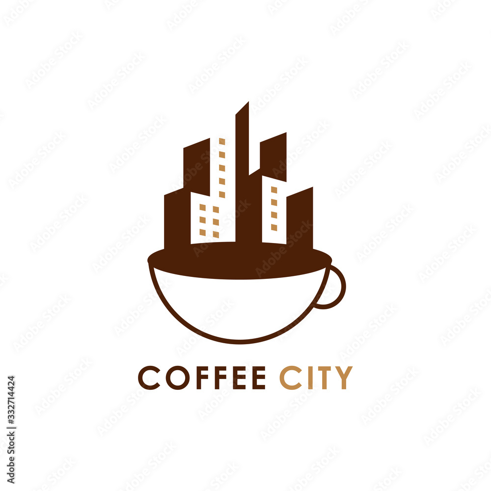 Coffee City Logo Vector Graphic Design Coffee City Logo Vector Graphic Design
