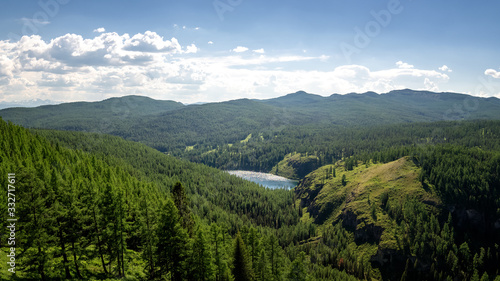 Summer landscape in the mountain Altai, Russia © 7ynp100