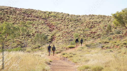 Bush landscapes on the Wolfe Creek Crater near the town of Halls Creek in Western Australia.