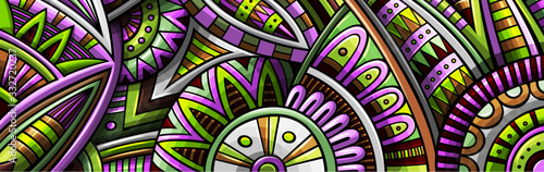 Abstract ethnic rug ornamental pattern. Vector vintage background.