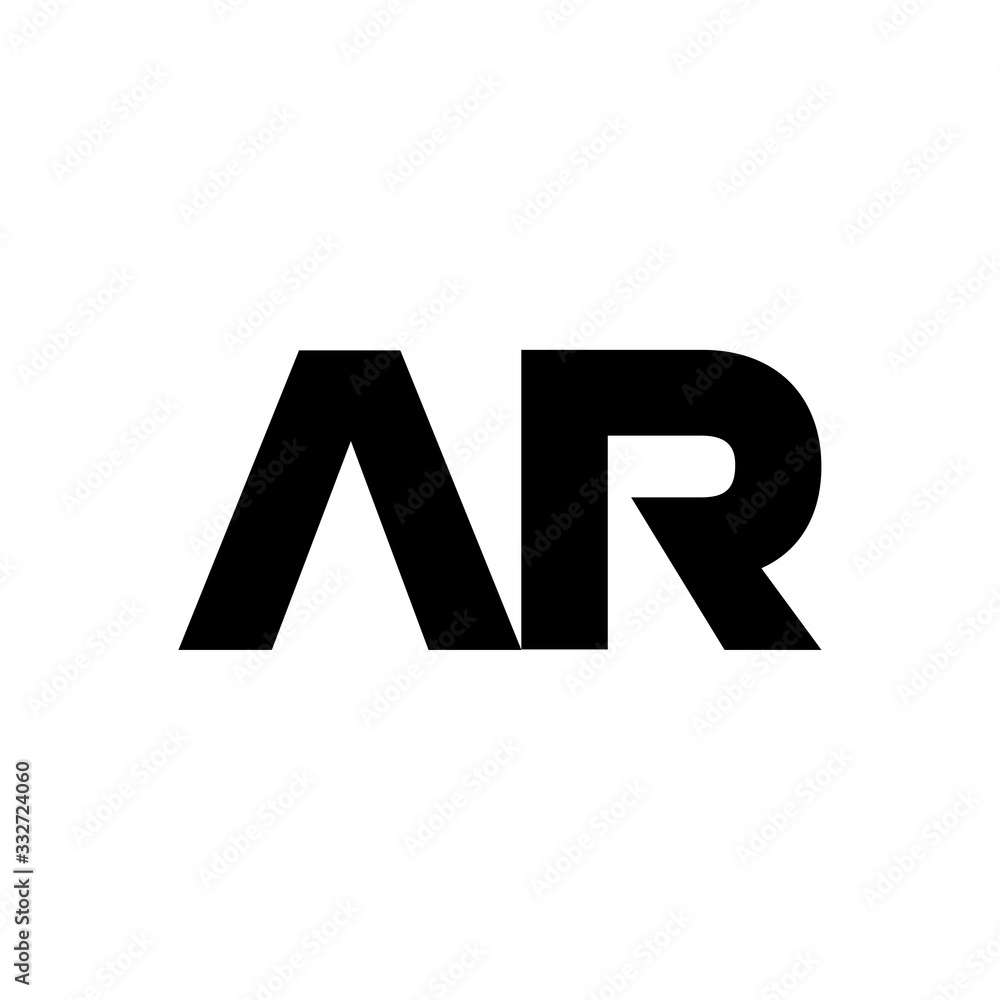 Unique AR logo, monogram, vector Unique AR logo, monogram, vector