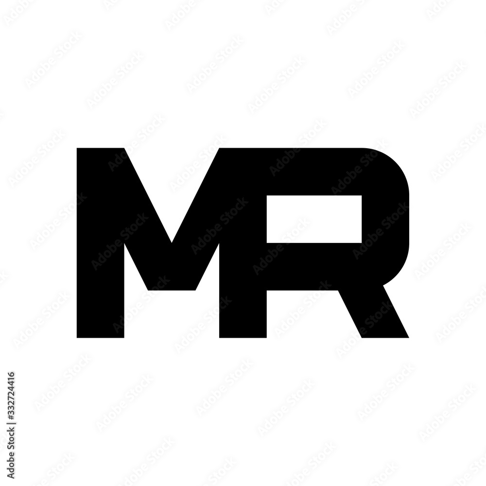 Unique MR logo, monogram, vector Unique MR logo, monogram, vector
