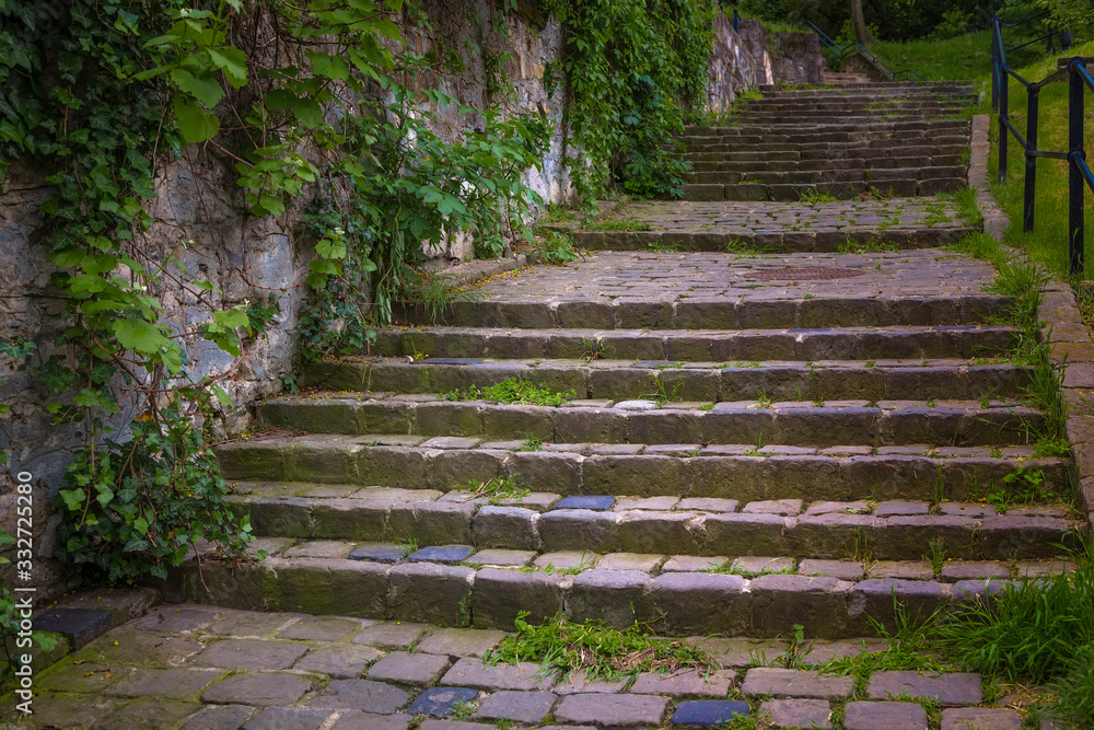 A mysterious stone staircase A mysterious stone staircase