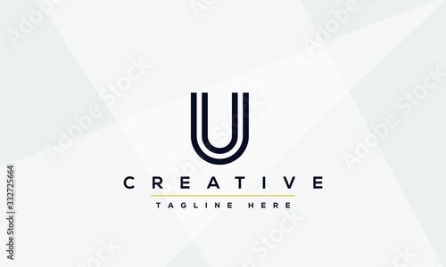Modern creative letter U Logo Design. U UU icon initials based Monogram and Letters in vector. photo